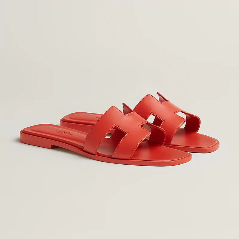 Hermes - Claquettes Orange capucine